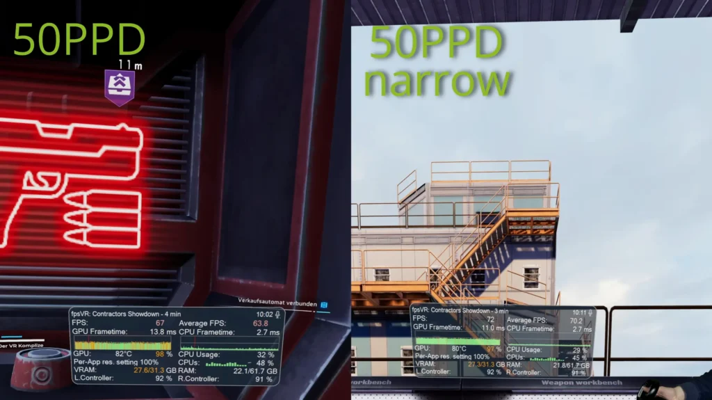 Contractors Showdown - 50PPD vs 50PPD narrow mode
