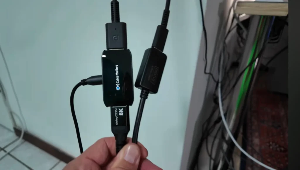 Kabelverlängerung mit Displayport und USB